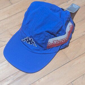 KAPPA | Logo Tape Drema Cap In Blue Lapis/Red Chili Pepper